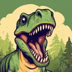Dinosaur & Text Sticker Emojis iOS Icon