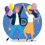Animated Celebration Stickers iOS Icon