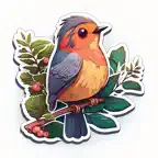 Watercolor Birds Art Stickers iOS Icon