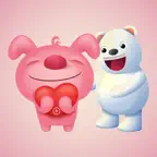 Animated Pig & Bear Emoji iOS Icon