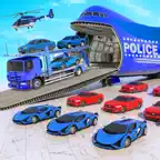 US Police Car Transport Game iOS Icon