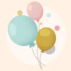 Balloon Letters Sticker iOS Icon