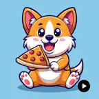 Cute Corgi Animated Emojis iOS Icon
