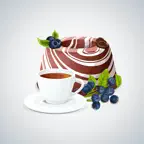 Appetizing Cake & Tea Stickers iOS Icon