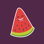 Watermelon Slices Pop Stickers iOS Icon