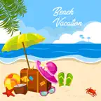 Beach Vacation Summer Stickers iOS Icon