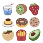 100 Food Stickers iOS Icon