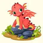 Sleeping Dragon Stickers iOS Icon