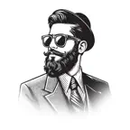 Hipster Stickers for iMessage iOS Icon