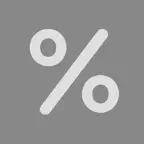 Simple percentage iOS Icon