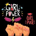 Girl Power Stickers! iOS Icon