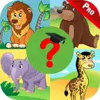 Wild Zoo Animals Quiz Kids App iOS Icon