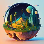 Idle Planet Miner iOS Icon