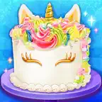 Unicorn Cake - Rainbow Dessert iOS Icon