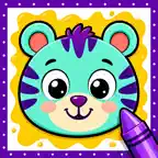 Animals Color & Draw for kids iOS Icon