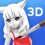 3D Coloring Game ColorMinis iOS Icon
