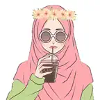 Hijab Girl Cute Stickers iOS Icon