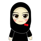 Muslim Hijab Girl Greetings iOS Icon