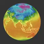 3D Global Temperature Map iOS Icon