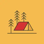 Camping routes iOS Icon