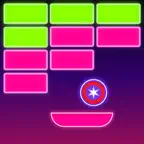 Neon brick breaker PRO iOS Icon
