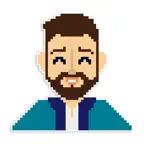 Pixel Beard iOS Icon