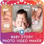 Baby Story Photo Video Maker iOS Icon