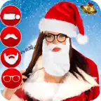 Santa Photo Editor and Frames iOS Icon