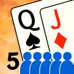 5-Handed Pinochle+ iOS Icon