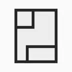 White Background Frame iOS Icon