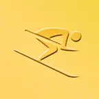EXA SKI Tracker Premium Gold iOS Icon