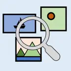 Photo Library Search iOS Icon
