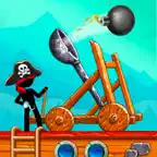 The Catapult: stick man game iOS Icon