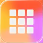 Grid layout for Instagram feed iOS Icon