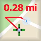 Measure Distance On Map iOS Icon