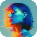 Glitch AI - AI Glitch FX Video iOS Icon