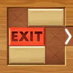 EXIT : unblock red wood block iOS Icon