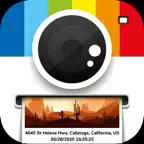 Polocam Geotagging & timestamp iOS Icon