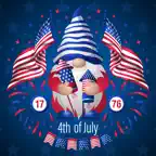 4th of July Day Stickers iOS Icon