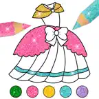 Dress up Coloring Book 2+ iOS Icon