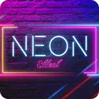 Neon Text Effects - Neon Photo iOS Icon