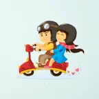 Cute Couple Best Stickers iOS Icon