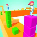 Race Skip Block Super Guy 3d iOS Icon