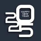 2025 - Happy New Year Sticker iOS Icon