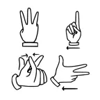 指文字ムービーメーカー iOS Icon