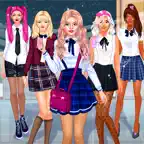 College Girls Dress Up Games iOS Icon