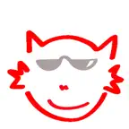 Red CAT Sticker Pack iOS Icon