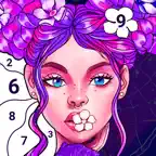 Coloring Art - Paint by number iOS Icon