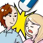 けしごむ げーむ - おもしろい のうとれ しんだん テスト iOS Icon