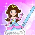 Princess Coloring Pages Game iOS Icon
